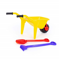 Песочный набор: тачка &laquo;Садовод&raquo;, лопата большая, грабли большие, цвета МИКС