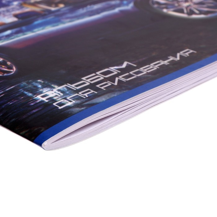 Альбом для рисования А4, 40 листов на скрепке "Нью-Йорк", обложка мелованный картон, внутренний блок офсет 100 г/м&sup2;