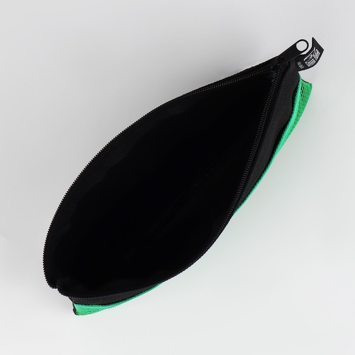 Пенал школьный текстильный &laquo;1 сентября: Чёрная с сеткой&raquo;, 21*10 см