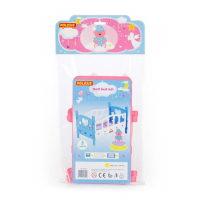 Кроватка для кукол сборная, 5 элементов, в пакете, МИКС