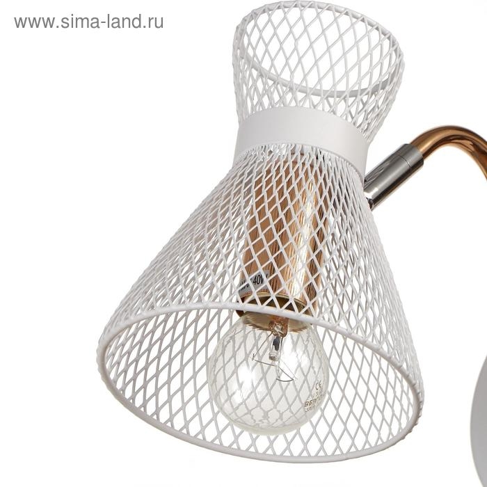 Бра 662458/1 E14 40Вт белый-золото 25х12х18 см