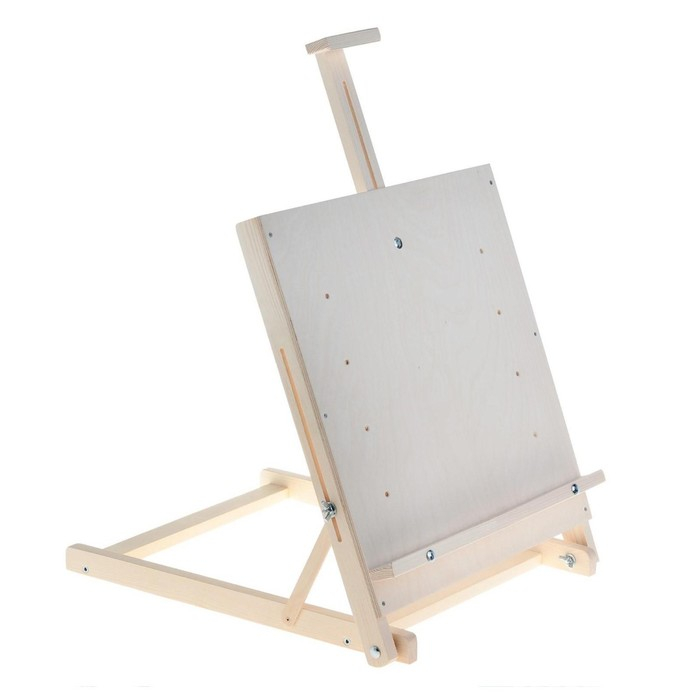 Мольберт настольный &laquo;Студийный&raquo;, 650 x 450 x 560 мм, с планшетом 450 x 480 мм (возможность разместить холст 60 x 80 см), с бегунком, Calligrata
