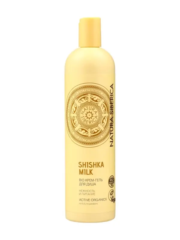 Крем-гель для душа Natura Siberica BIO Shishka Milk, нежность и питание, 550 мл