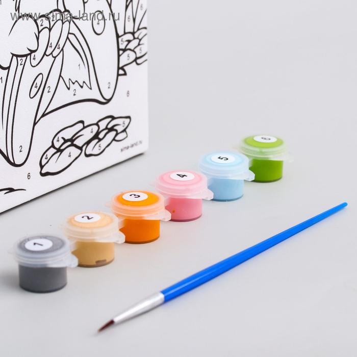 Картина по номерам для детей "Топотун" 21х15 см, Бэмби