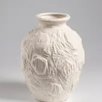 Ваза настольная керамика "Элой" 18х12 см, белый