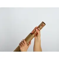 Бумага в тубусе крафтовая бурая в рулоне &laquo;Ёлочные игрушки&raquo;, 0.68 &times; 7 м