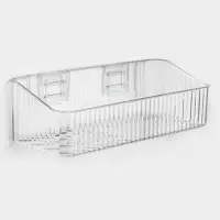 Полка для ванной настенная, цвет прозрачный