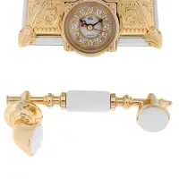 Часы-светильник "Ретро телефон", белый, с будильником, 28.5 х 18 х 18 см