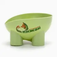 Миска высокая для животных  400 мл, зелёная
