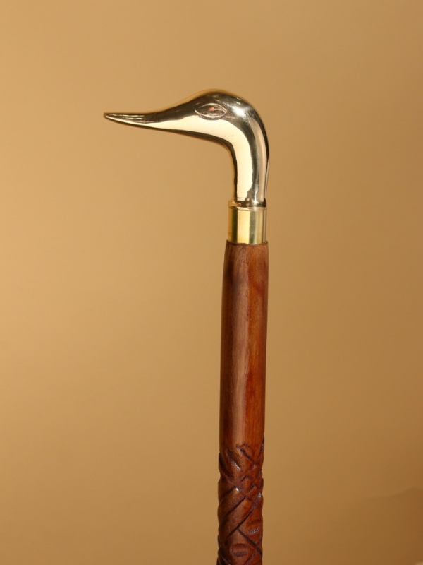 Трость &laquo;Селезень&raquo;, шишам, латунь, 95 см