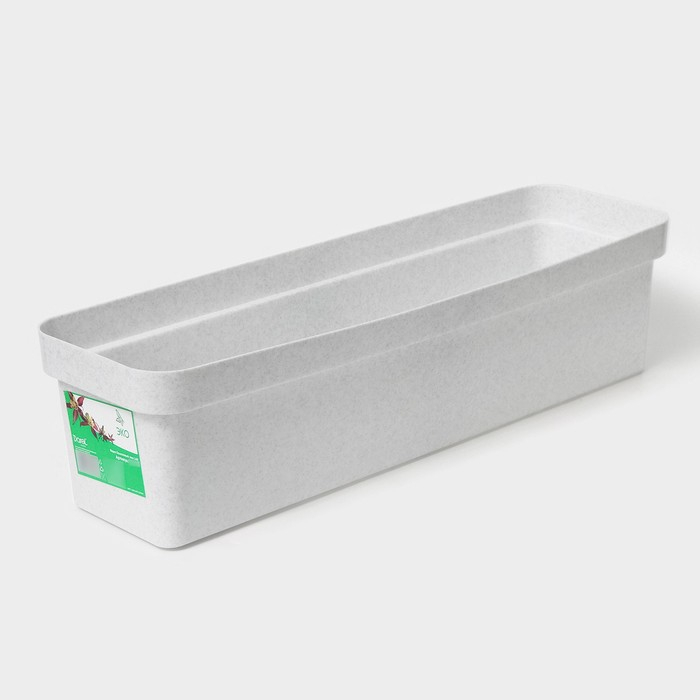 Ящик балконный для цветов &laquo;Эко&raquo;, 12 л, 60 см, цвет светлый гранит