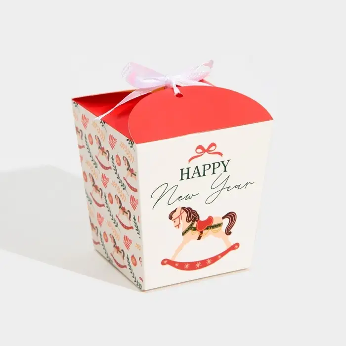 Бонбоньерка новогодняя &laquo;Лошадка&raquo;, 7,5 х 8 х 7,5 см, Новый год