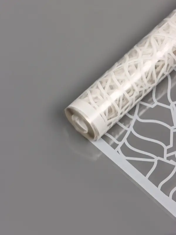 Пленка прозрачная с рисунком &laquo;Листья кайма&raquo; 0.7&times;8.2&plusmn;5%м