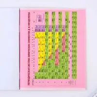 Тетрадь в клетку, предметная, 48 л.,на скрепке, А5 &laquo;РОЗОВАЯ СЕРИЯ. Химия&raquo;