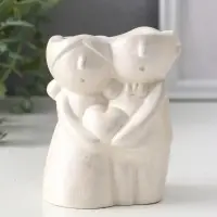 Подсвечник для тонких свечей &laquo;Пара&raquo;, 10&times;7.5&times;5.5 см, перламутр