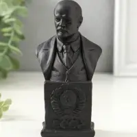 Бюст Ленина, 12х6х4.5см, графит