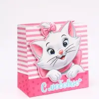 Пакет подарочный &laquo;Кошечка&raquo;, 30 &times; 30 &times; 15 см