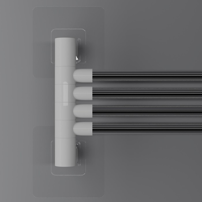 Держатель для полотенец, 4 спицы, на липучках