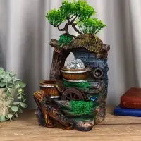 Фонтан "Хижина под деревом" 32х15х13 см (с подсветкой)
