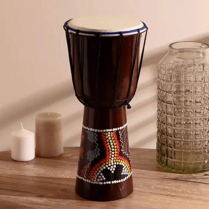 Сувенирный музыкальный инструмент "Барабан Джембе" 40х18х18 см