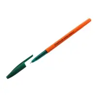 Ручка шариковая ErichKrause Slender Stick Orange, Super Glide, 0.7 мм, зелёная
