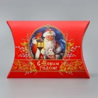 Коробка новогодняя складная фигурная &laquo;С Новым годом&raquo;, Дед Мороз, 19 х 14 х 4 см