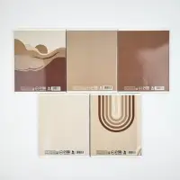 Тетради в клетку, 48 л., набор из 5 шт., блок №1 &laquo;Нюд&raquo;