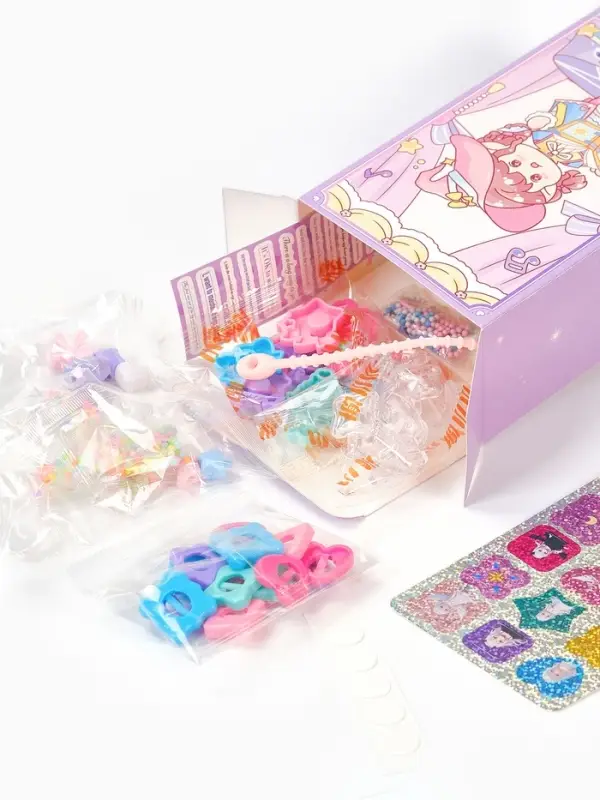 Набор детский "Выбражулька" 73в1 волшебная книга для создания украшений, кольца, брелоки