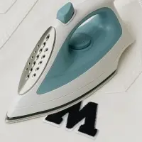 Термоаппликация MOSCOW, 8&times;6 см - размер буквы, набор 6 шт., чёрная