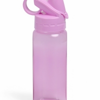 Бутылка для воды спортивная прозрачная, 450 мл, 20 х 8 см, сиреневая