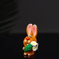 Фигура "Зайчик с цветами" 5х3х3.2 см