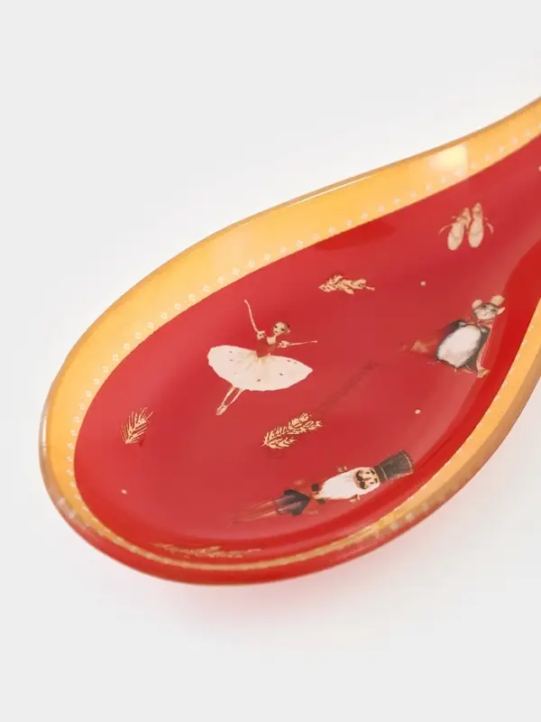 Подставка под ложку "Сказочные истории" 21,5x7,5x1,5 см, цвет красный