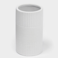 Набор для ванной "Полосы" 4 предмета (дозатор для мыла, 2 стакана,  мыльница)