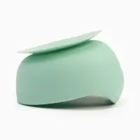 Тарелка детская на присоске и ложка, бирюзовый, Mum&Baby