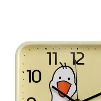 Часы настенные "Гусь", детские, плавный ход,  19х19см, желтые