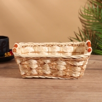 Корзина плетеная 23x17x9 см, ротанг