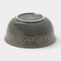 Салатник WY Floral Laceware, 700 мл, d=15 см, фарфор, серая
