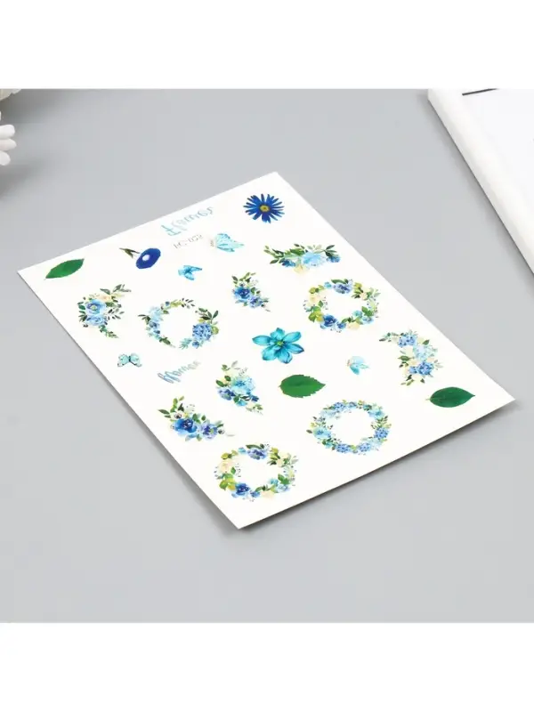 Переводные тату на тело цветные &laquo;Цветочные венки&raquo;, 24&times;14.5 см, МИКС