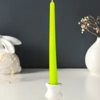 Набор свечей античных, 2,3х 24,5 см, 5 ч, 55 г, 4 штуки, зелёный