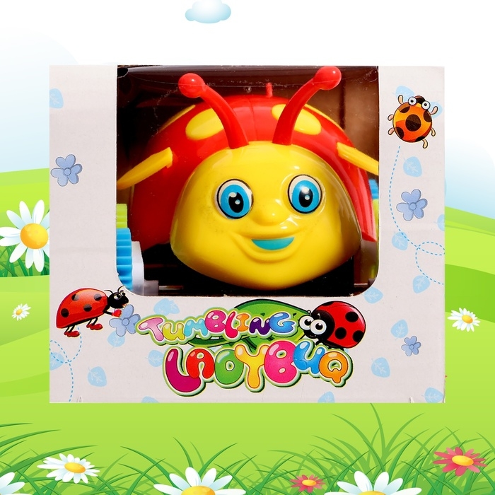 Машина-перевертыш &laquo;Божья коровка&raquo;, работает от батареек, цвета МИКС