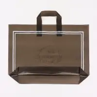 Пакет с петлевой ручкой черный 45 х 35 х 8 см  80 мкм