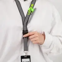 Лента светоотражающая Interlevel, черная с серым