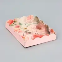 Коробка для печенья, &laquo;Цветы&raquo;, 14&times;10.5&times;2.5 см