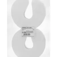 Ограничитель-стоппер для двери ТУНДРА, d=9.8 см, цвет белый, 4 шт