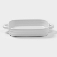 Форма для запекания Доляна &laquo;Зефир&raquo;, 38&times;22&times;6 см, прямоугольная, керамика, белая