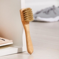 Щётка для обуви для нанесения крема,15&times;2 см, свиная щетина