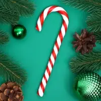 Карамель леденцовая Sweet Ness "Трость", со вкусом клубники, 27 г. Новый год