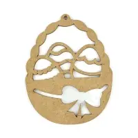 Подвеска деревянная на Пасху &laquo;Корзинка&raquo;, 8&times;10 см