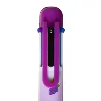 Ручка шариковая многоцветная Calligrata, автоматическая, 6 цветов, с рисунком, МИКС