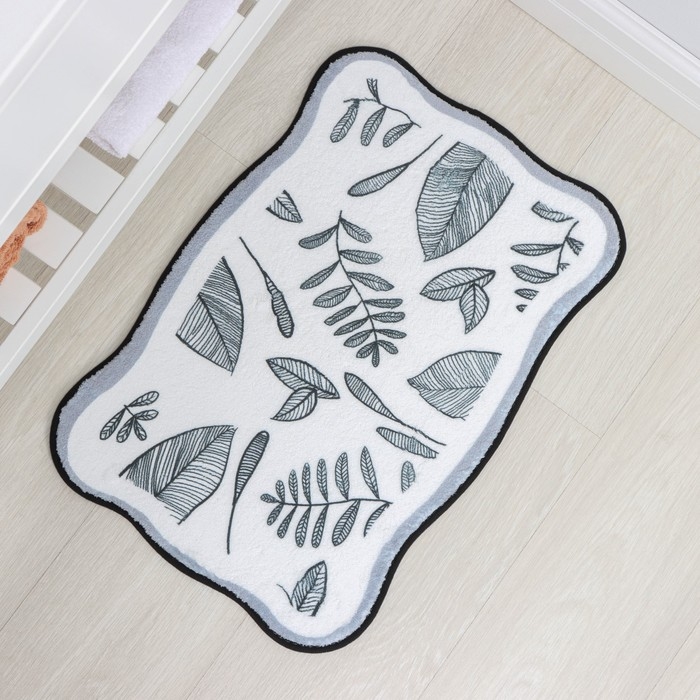 Коврик для дома Доляна &laquo;Ливьен&raquo;, 40&times;60 см, цвет серый